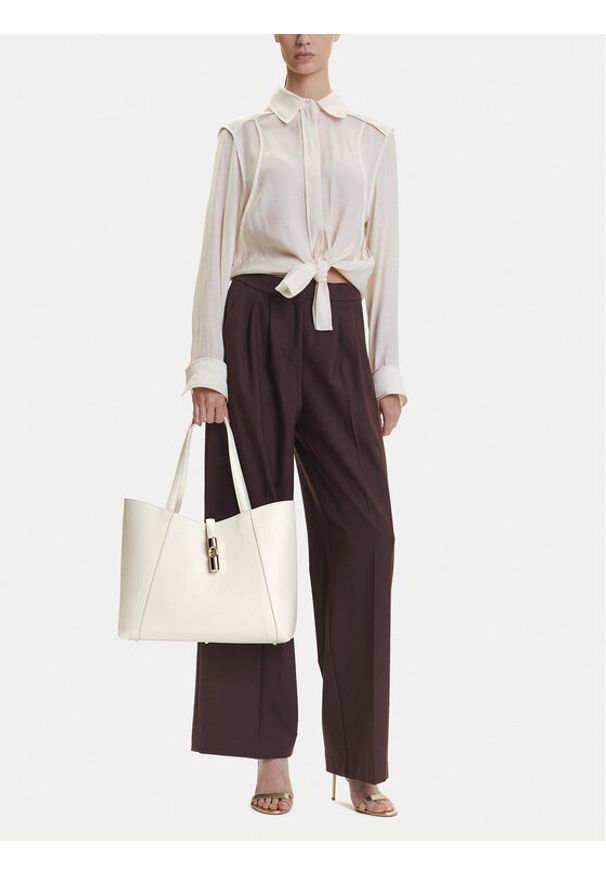 Furla Torebka WB01788 BX3353 KH PNN00 Écru. Materiał: skórzane