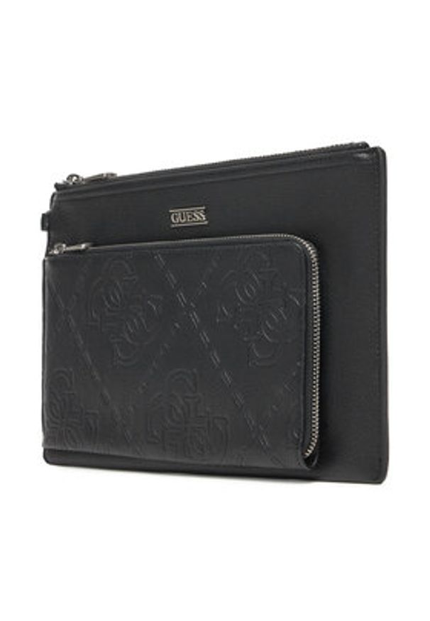 Guess Saszetka PMBONG P5432 Czarny. Kolor: czarny. Materiał: skóra