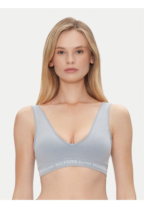 TOMMY HILFIGER - Tommy Hilfiger Biustonosz top UW0UW05726 Niebieski. Kolor: niebieski. Materiał: bawełna