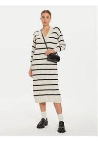 only - ONLY Sukienka dzianinowa New Tessa 15236372 Beżowy Relaxed Fit. Kolor: beżowy. Materiał: syntetyk #11