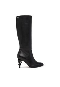 Karl Lagerfeld - KARL LAGERFELD Kozaki KL39175 Czarny. Kolor: czarny. Materiał: skóra