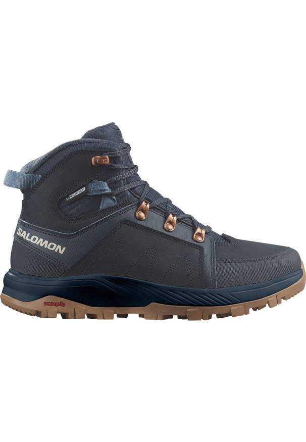 salomon - Buty damskie Salomon Outchill Ts Cswp. Kolor: niebieski. Materiał: skóra. Szerokość cholewki: normalna. Styl: sportowy