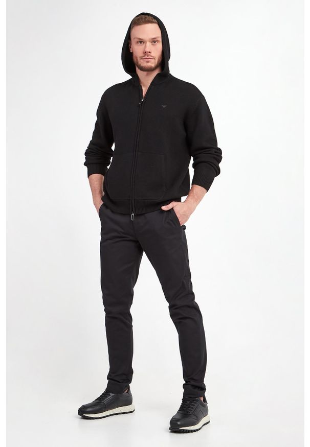 Emporio Armani - Sweter z kapturem męski EMPORIO ARMAN. Typ kołnierza: kaptur