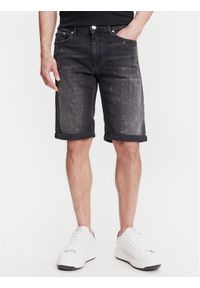 Karl Lagerfeld - KARL LAGERFELD Szorty jeansowe 265820 552832 Czarny Slim Fit. Kolor: czarny. Materiał: bawełna