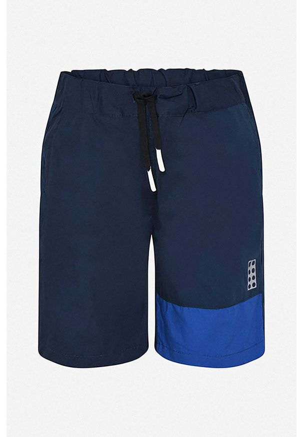 LEGO - Lego szorty bawełniane dziecięce kolor granatowy regulowana talia Lwpeiter 302 11010451 590. Okazja: na co dzień. Kolor: niebieski. Materiał: bawełna. Styl: casual