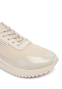 Calvin Klein Sneakersy Eva Runner Lace Up Mat Mix YW0YW02016 Beżowy. Kolor: beżowy. Materiał: materiał #2