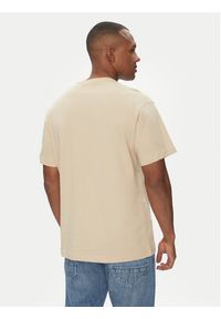 Versace Jeans Couture T-Shirt 78GAHT06 Beżowy Regular Fit. Kolor: beżowy. Materiał: bawełna #3