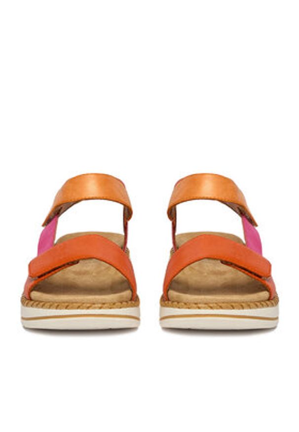 Remonte Sandały CEO-D3J50-38 Kolorowy. Materiał: skóra. Wzór: kolorowy