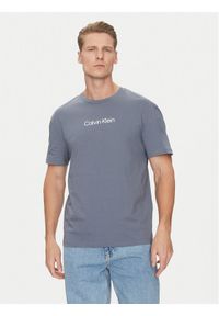 Calvin Klein T-Shirt Hero K10K111346 Szary Regular Fit. Kolor: szary. Materiał: bawełna