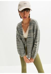 bonprix - Sweter rozpinany. Kolor: zielony