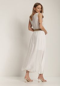 Renee - Biała Sukienka Loraeshell. Kolor: biały. Długość rękawa: na ramiączkach. Długość: maxi #4