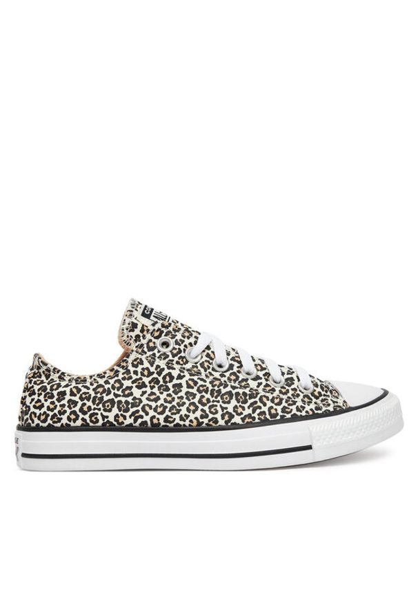 Converse Trampki Chuck Taylor All Star Leopard A14941C Beżowy. Kolor: beżowy. Materiał: materiał