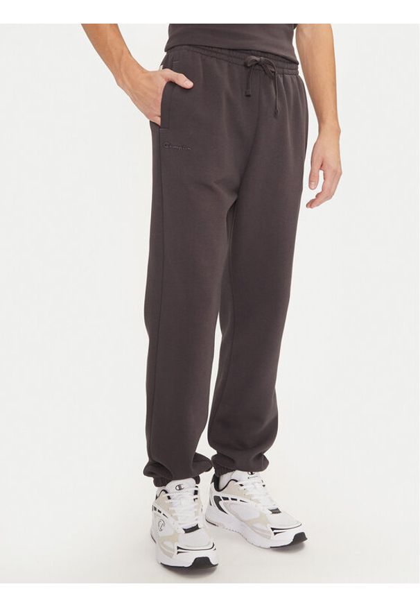 Champion Spodnie dresowe 220424 Szary Regular Fit. Kolor: szary. Materiał: syntetyk, bawełna