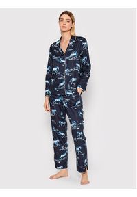 Cyberjammies Koszulka piżamowa Verity 9358 Granatowy Relaxed Fit. Kolor: niebieski. Materiał: bawełna