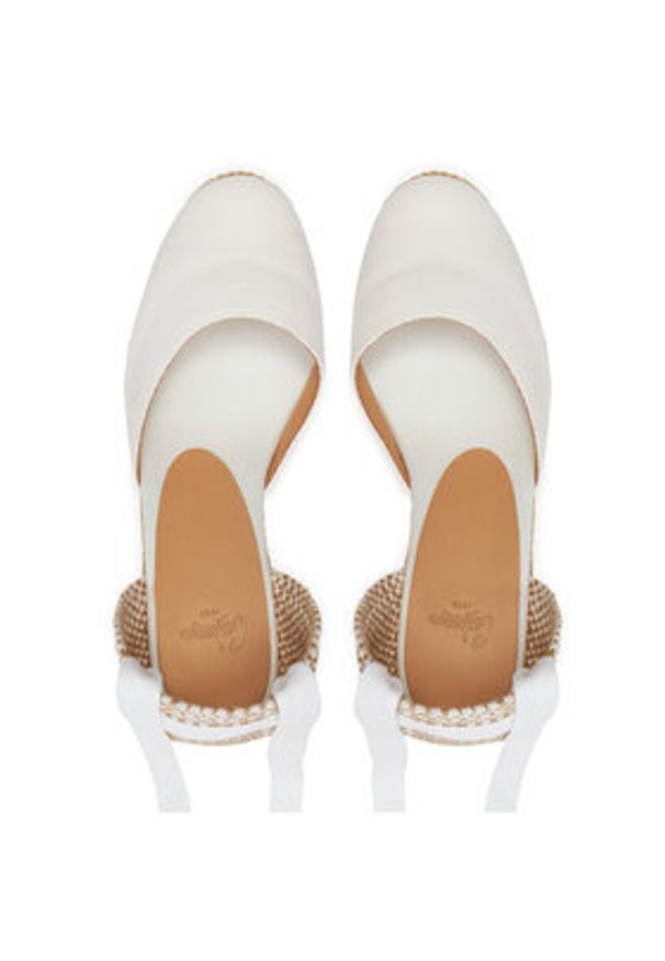 Castañer Espadryle Carina/8Ed/001 020961 Biały. Kolor: biały. Materiał: materiał