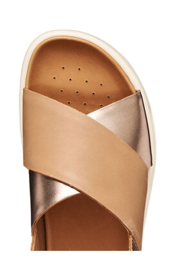 Geox Sandały D Xand 2.1S D45SZE 043CF C5242 Beżowy. Kolor: beżowy. Materiał: skóra