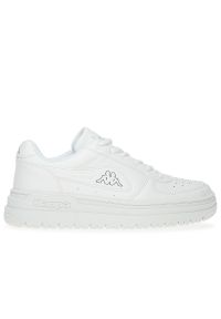 Buty Kappa Bash DLX 243384-1014 - białe. Okazja: na co dzień. Kolor: biały. Materiał: materiał, syntetyk, guma. Szerokość cholewki: normalna. Sezon: lato