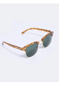 Big-Star - Okulary przeciwsłoneczne unisex z motywem zwierzęcym Kolen 803. Kolor: brązowy. Wzór: motyw zwierzęcy