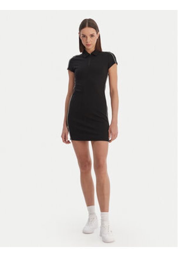 Calvin Klein Sukienka codzienna Calvin Klein-Lv047E213G Ub1 LV047E213G Czarny Slim Fit. Okazja: na co dzień. Kolor: czarny. Materiał: syntetyk. Typ sukienki: proste. Styl: casual