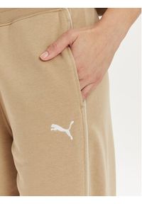 Puma Spodnie dresowe HER 677889 Beżowy Relaxed Fit. Kolor: beżowy. Materiał: bawełna #5