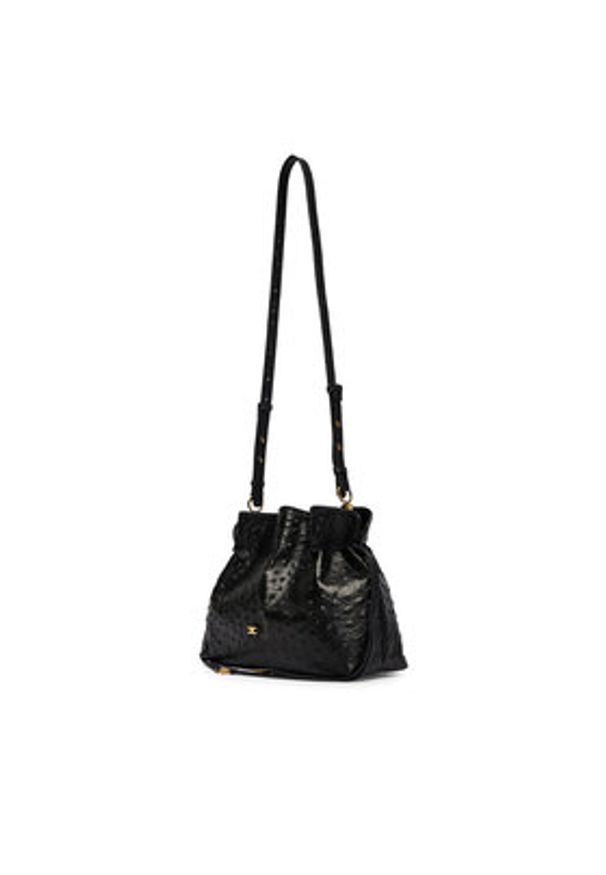 Elisabetta Franchi Torebka BS-52N-62E2-V790 Czarny. Kolor: czarny. Materiał: skórzane