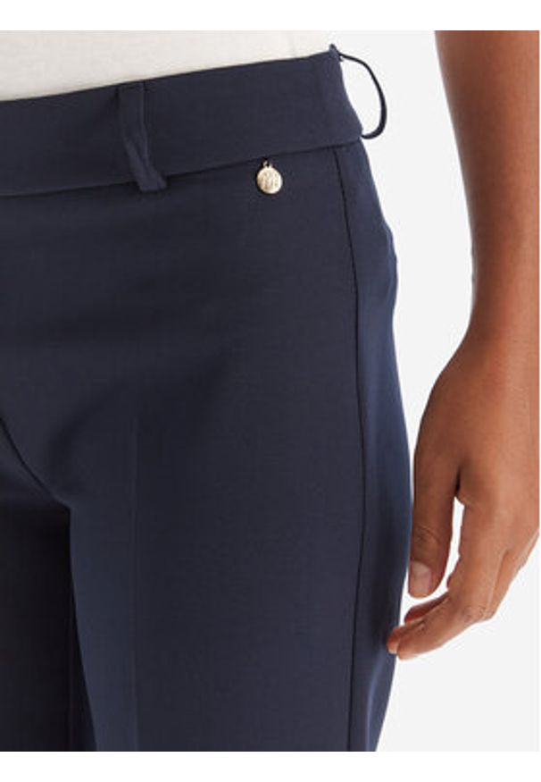 Maryley Spodnie materiałowe MARYLEY-25IB52Z/M17/43BL Granatowy Regular Fit. Kolor: niebieski. Materiał: syntetyk