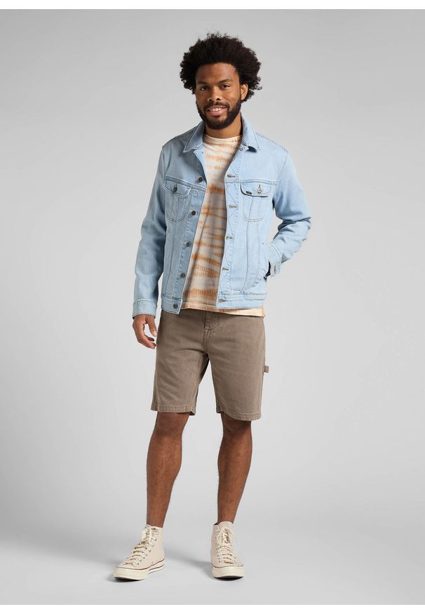 Lee - LEE RIDER JACKET MĘSKA KURTKA JEANSOWA LIGHT ALTON L89ZOWJU 112145653. Materiał: jeans