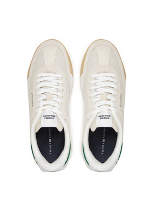 TOMMY HILFIGER - Tommy Hilfiger Sneakersy Retro Runner Seasonal FM0FM05425 Biały. Kolor: biały. Materiał: skóra