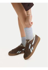 Reebok Sneakersy EO-CLUB C GROUNDS UK 100244642 Brązowy. Kolor: brązowy. Materiał: skóra, zamsz. Model: Reebok Club #8