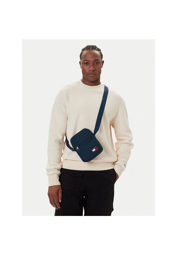 Saszetka Tommy Jeans. Kolor: niebieski