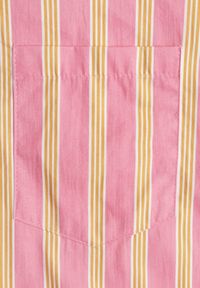 Renee - Różowa Koszula z Bawełny Oversize w Pionowe Paski Telaria. Kolor: różowy. Materiał: bawełna. Wzór: paski #4