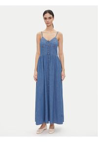 Lee Sukienka jeansowa Corset 112363488 Niebieski Slim Fit. Kolor: niebieski. Materiał: bawełna