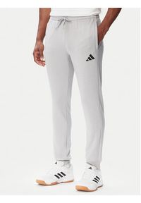 Adidas - adidas Dres Big Logo Hooded Tracksuits KB8809 Szary Regular Fit. Kolor: szary. Materiał: syntetyk #4