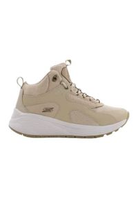 skechers - Buty do chodzenia damskie Skechers Bobs Sparrow 20MT. Zapięcie: sznurówki. Kolor: beżowy. Materiał: materiał, syntetyk, tkanina. Szerokość cholewki: normalna. Sport: turystyka piesza
