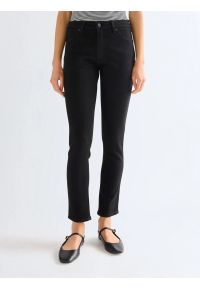 Wrangler - DAMSKIE SPODNIE WRANGLER SIENNA RETRO BLACK 112378447. Styl: retro #1
