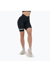 Spodenki NEBBIA Snatched High Waisted. Kolor: czarny. Sport: fitness #1