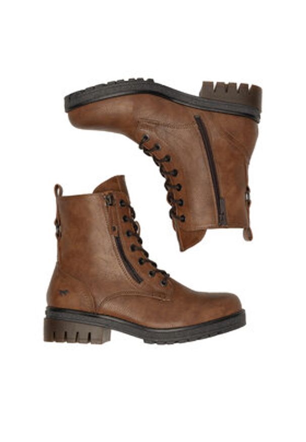 Mustang Trzewiki 1397-501 Brązowy. Kolor: brązowy. Materiał: materiał