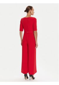Rinascimento Kombinezon CFC0125323003 Czerwony Wide Leg. Kolor: czerwony. Materiał: syntetyk