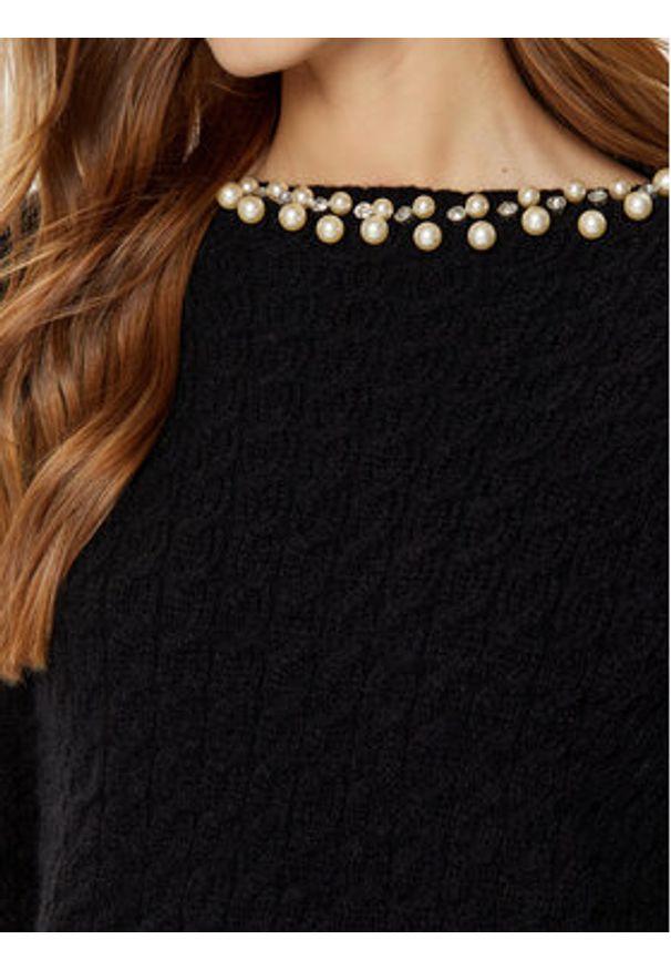 Rinascimento Sweter CFM0011717003 Czarny Regular Fit. Kolor: czarny. Materiał: syntetyk