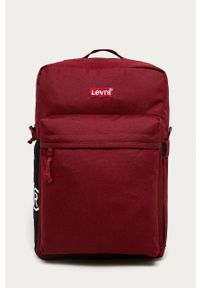 Levi's® - Levi's - Plecak. Kolor: czerwony. Materiał: poliester, materiał. Wzór: gładki. Styl: biznesowy #1