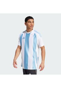 Adidas - Koszulka Striped 24. Kolor: niebieski, wielokolorowy, biały. Materiał: materiał. Sport: piłka nożna #1