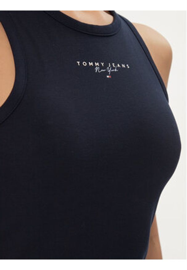 Tommy Jeans Sukienka letnia Lala DW0DW17934 Granatowy Slim Fit. Kolor: niebieski. Materiał: wiskoza, syntetyk. Sezon: lato