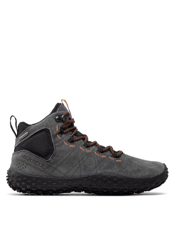 Merrell Trekkingi Wrapt Mid Wp J036001 Szary. Kolor: szary. Materiał: skóra, zamsz. Sport: turystyka piesza