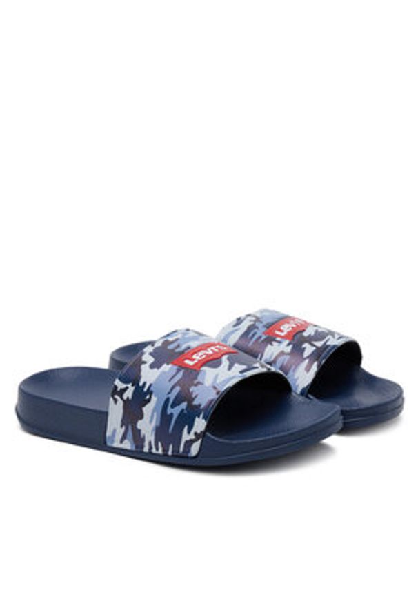 Levi's® Klapki Pool S VPOL0234S Granatowy. Kolor: niebieski. Materiał: syntetyk