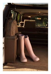 Hunter Kalosze HFW-006 Różowy. Kolor: różowy. Materiał: kauczuk #9