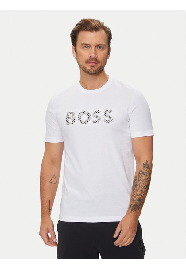 BOSS - Boss T-Shirt C-Thompson 06 50521520 Biały Regular Fit. Kolor: biały. Materiał: bawełna