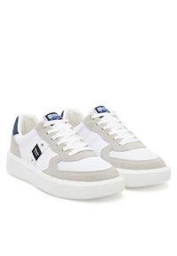 Blauer Sneakersy S5BUCK02/MES Biały. Kolor: biały. Materiał: skóra, zamsz