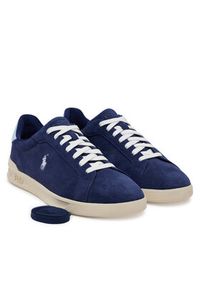 Polo Ralph Lauren Sneakersy Heritage Court II 809960930003 Granatowy. Kolor: niebieski. Materiał: skóra, zamsz
