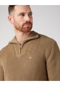 Wrangler - WRANGLER MĘSKI SWETER HALF ZIP KNIT LEAD 112343105 W8D0016778 #3