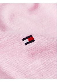 TOMMY HILFIGER - Tommy Hilfiger T-Shirt 1985 WW0WW37857 Różowy Slim Fit. Kolor: różowy. Materiał: bawełna